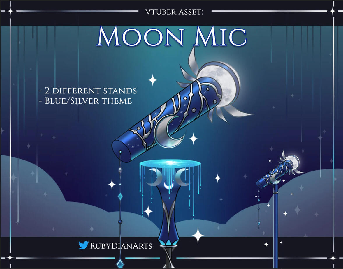 moon mic BY RUBYDIANARTS